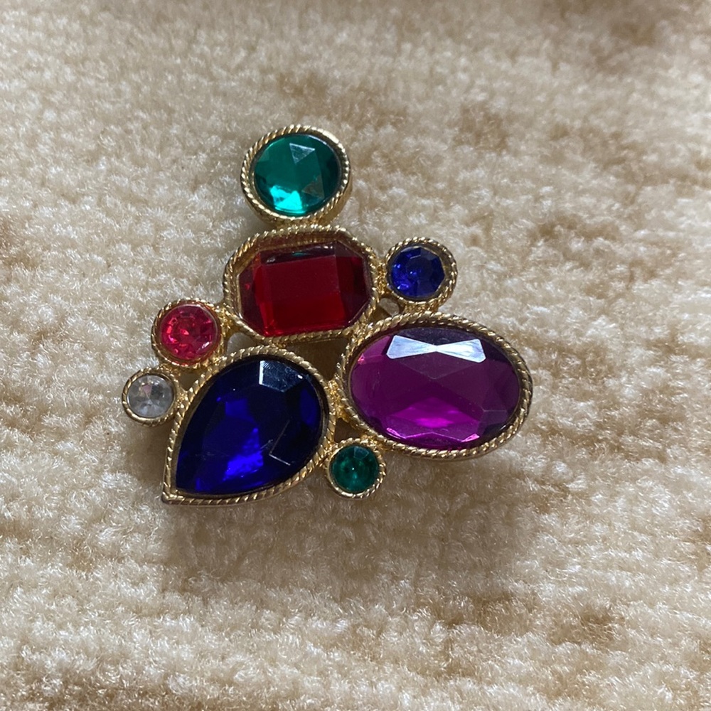 Vintage Mulit Colored Brooch